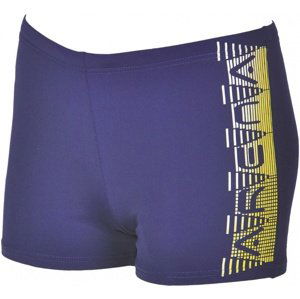 Chlapčenské plavky arena ladder short junior navy/yellow 24