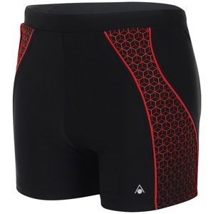 Plavecké šortky aqua sphere onyx aqua fit boxer black/red 32