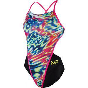 Dámske plavky michael phelps wave open back multicolor/black 30