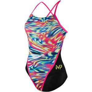 Dámske plavky michael phelps wave racing back multicolor/black 32