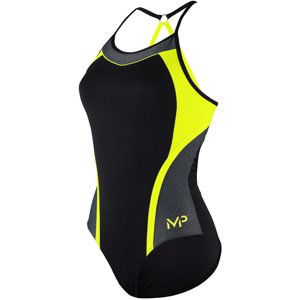 Dámske plavky michael phelps kuta black/bright yellow 38