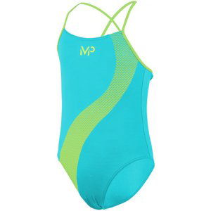 Dievčenské plavky michael phelps lumy girls turquoise/bright yellow