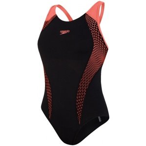 Speedo placement laneback black/phoenix red 38