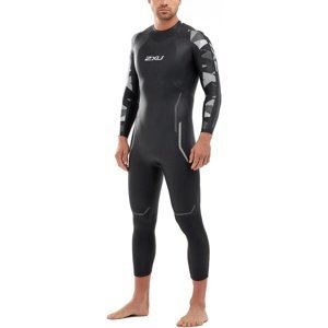Pánsky plavecký neoprén 2xu p:2 propel wetsuit black/textural geo