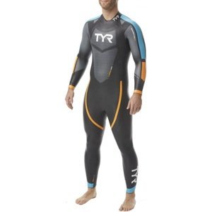 Tyr hurricane wetsuit cat 2 men black/blue/orange m/l