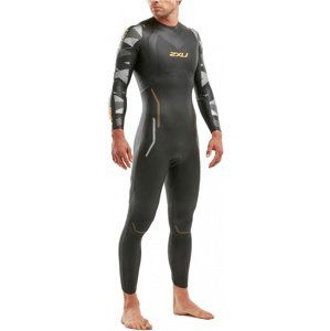 2xu p:2 propel wetsuit black/orange fizz sm