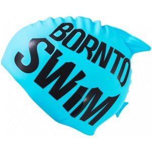 Detská plavecká čiapka borntoswim guppy junior swim cap modrá