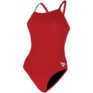 Dámske plavky michael phelps solid mid back red/white 28