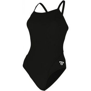 Dámske plavky michael phelps solid mid back black/white 30