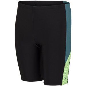 Chlapčenské plavky speedo dive jammer boy black/swell green/zest