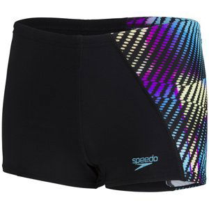 Chlapčenské plavky speedo digital panel aquashort boy black/blue