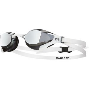 Plavecké okuliare tyr tracer-x rzr mirrored racing bielo/čierna