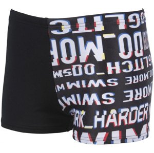 Chlapčenské plavky arena neon glitch short junior black/multi 29