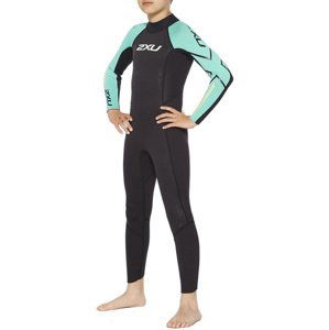 Juniorský plavecký neoprén 2xu propel:youth wetsuit black/oasis s