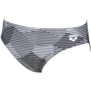 Pánske plavky arena striped geo brief black/multi 40