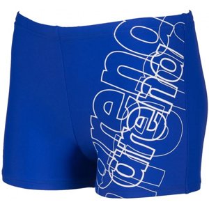 Chlapčenské plavky arena spotlight short junior neon blue/white 22