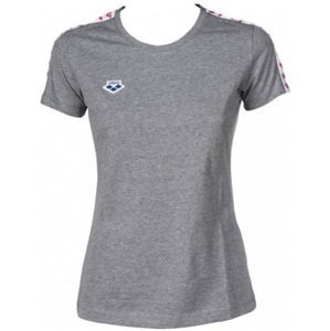 Dámske tričko arena w t-shirt team grey melange/white/red s
