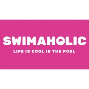 Uterák swimaholic big logo microfibre towel ružová