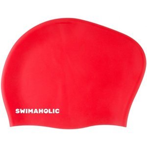 Plavecká čiapka pre dlhé vlasy swimaholic long hair cap červená