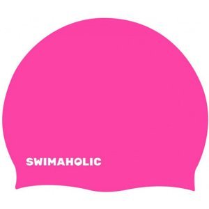 Detská plavecká čiapka swimaholic classic cap junior ružová
