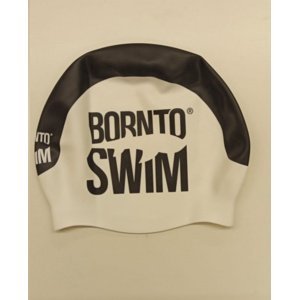 Plavecká čiapka borntoswim seamless swimming cap biela