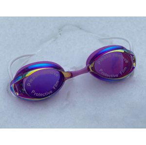 Plavecké okuliare borntoswim freedom mirror swimming goggles fialová