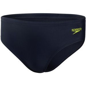 Chlapčenské plavky speedo logo 6.5cm brief boy navy/atomic lime 30