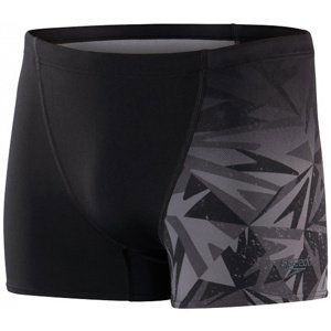 Pánske plavky speedo hyper boom placement v-cut aquashort black/oxid