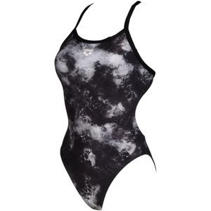 Dámske plavky arena women swimsuit challenge back allover black/multi