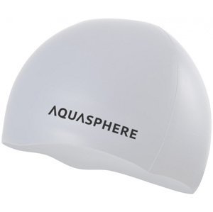 Plavecká čiapka aqua sphere plain silicone cap biela