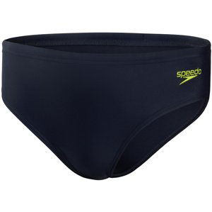 Chlapčenské plavky speedo logo 6.5cm brief boy navy/atomic lime 26