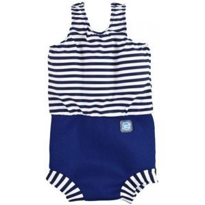 Plavky pre dojčatá splash about happy nappy costume white stripe xxl