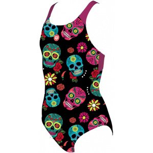 Arena crazy skulls carnival swim pro back one piece junior freak