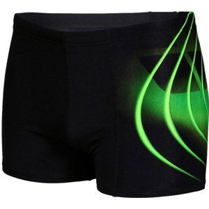 Arena men swim short placement black/soft green xxl - uk40