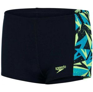 Speedo hyper boom panel aquashort boy black/pool/bright zest xxs -