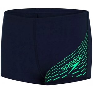 Speedo medley logo aquashort boy navy/fake green 164cm