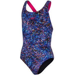 Speedo digital allover leaderback girl black/blue flame/diva/electric