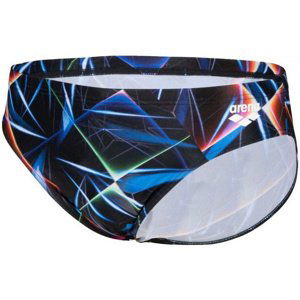 Arena men swim brief allover black/multi xxl - uk40