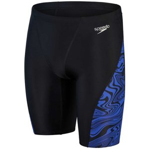 Speedo allover v-cut jammer black/chroma blue l - uk36