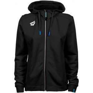 Arena women team hooded jacket panel black s