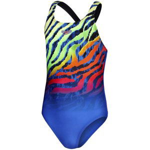 Speedo digital placement medalist girl blue flame/black/fluo