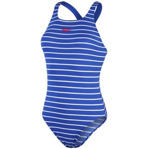 Speedo eco endurance+ printed medalist chroma blue/white 3xl - uk42