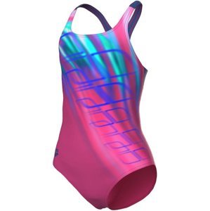 Arena girls shading swimsuit swim pro back freak rose/neon blue 164cm