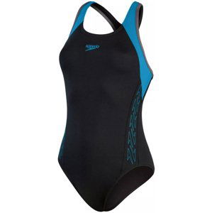 Speedo hyperboom flyback black/bolt/dove grey xxl - uk40