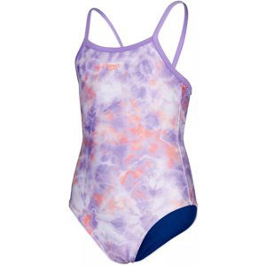 Speedo printed thinstrap muscleback girl miami lilac/soft coral/white