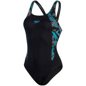 Speedo hyper boom splice muscleback black/bolt/dove grey 3xl - uk42