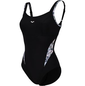 Arena bodylift chiara swimsuit strap back panel c-cup black/turquoise