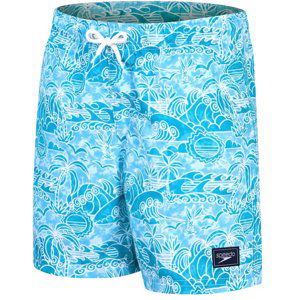 Speedo printed 15 watershort boy alpine blue/pool/white 110cm