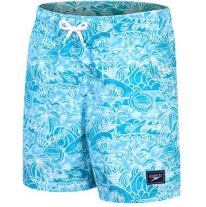 Speedo printed 15 watershort boy alpine blue/pool/white 152cm