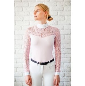 Tričko dámske pretekové Fleur de lys Cristall pink s dlhým rukávom Veľkosť: XXS